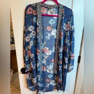 Band of Gypsies sheer kimono spring floral